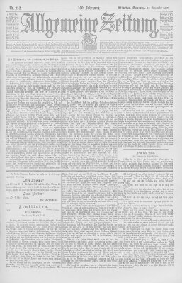 Allgemeine Zeitung Sonntag 12. September 1897