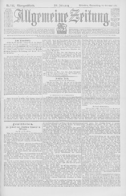 Allgemeine Zeitung Donnerstag 23. September 1897