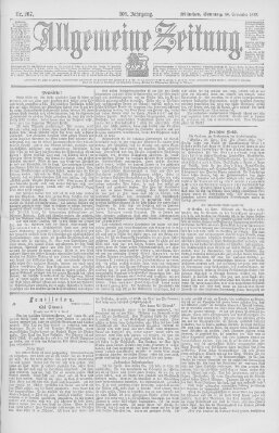 Allgemeine Zeitung Sonntag 26. September 1897