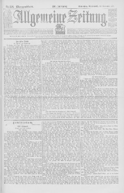 Allgemeine Zeitung Mittwoch 29. September 1897