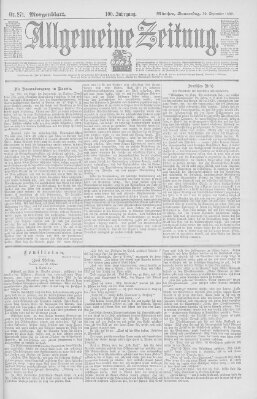 Allgemeine Zeitung Donnerstag 30. September 1897