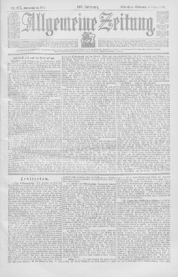 Allgemeine Zeitung Montag 4. Oktober 1897