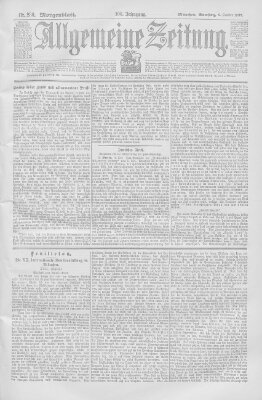 Allgemeine Zeitung Samstag 9. Oktober 1897