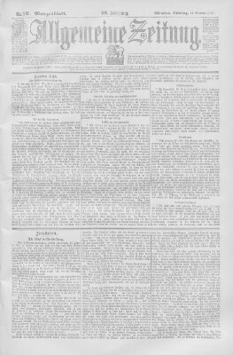 Allgemeine Zeitung Dienstag 12. Oktober 1897