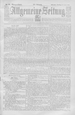 Allgemeine Zeitung Freitag 15. Oktober 1897