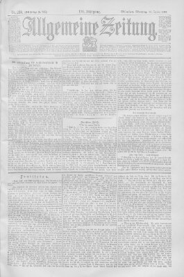 Allgemeine Zeitung Montag 18. Oktober 1897