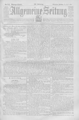 Allgemeine Zeitung Freitag 22. Oktober 1897