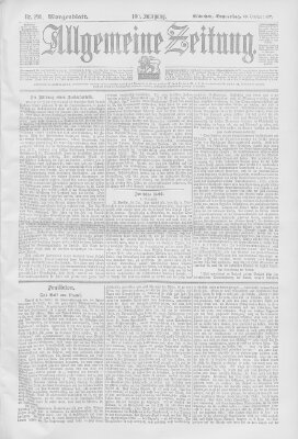 Allgemeine Zeitung Donnerstag 28. Oktober 1897