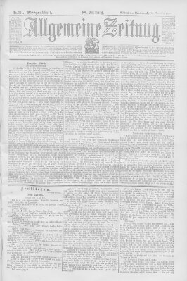 Allgemeine Zeitung Mittwoch 10. November 1897