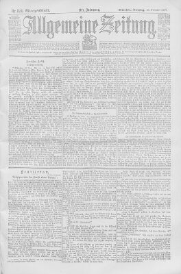 Allgemeine Zeitung Dienstag 23. November 1897