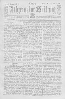 Allgemeine Zeitung Donnerstag 9. Dezember 1897