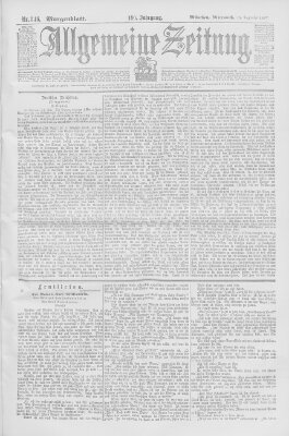 Allgemeine Zeitung Mittwoch 15. Dezember 1897