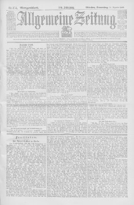 Allgemeine Zeitung Donnerstag 23. Dezember 1897