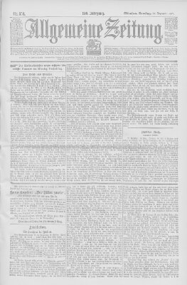 Allgemeine Zeitung Samstag 25. Dezember 1897