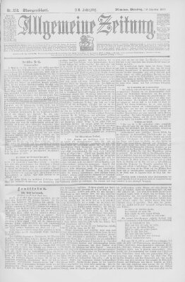 Allgemeine Zeitung Dienstag 28. Dezember 1897