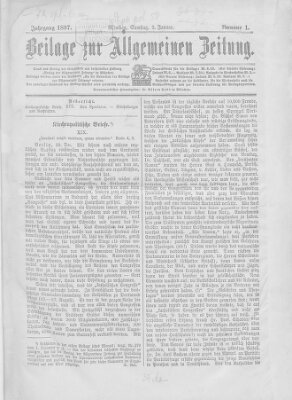 Allgemeine Zeitung Samstag 2. Januar 1897