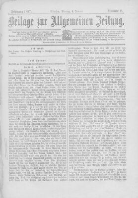 Allgemeine Zeitung Montag 4. Januar 1897