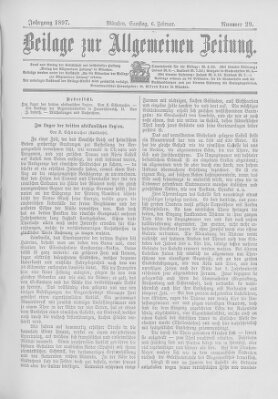 Allgemeine Zeitung Samstag 6. Februar 1897