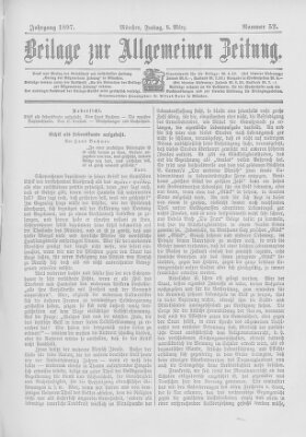 Allgemeine Zeitung Freitag 5. März 1897