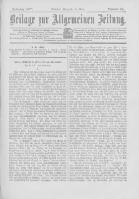 Allgemeine Zeitung Mittwoch 10. März 1897