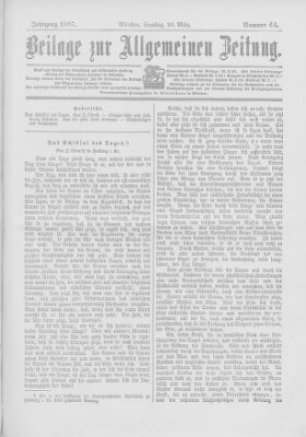 Allgemeine Zeitung Samstag 20. März 1897