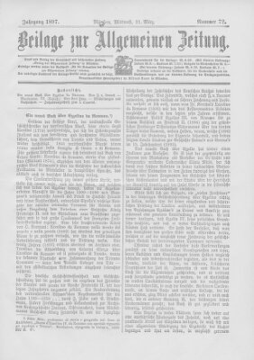 Allgemeine Zeitung Mittwoch 31. März 1897