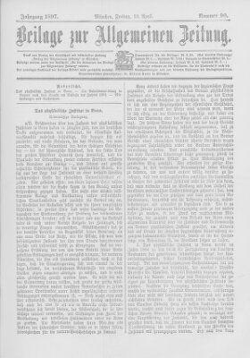 Allgemeine Zeitung Freitag 23. April 1897