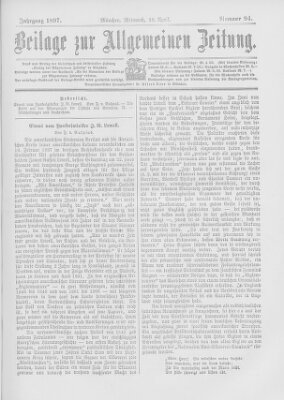 Allgemeine Zeitung Mittwoch 28. April 1897