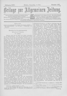 Allgemeine Zeitung Donnerstag 13. Mai 1897