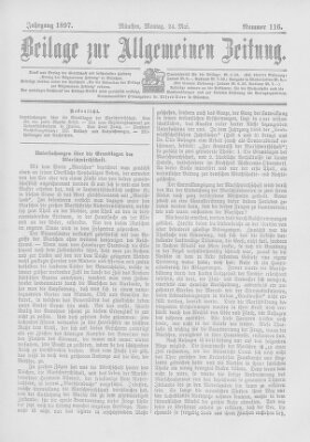 Allgemeine Zeitung Montag 24. Mai 1897