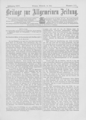 Allgemeine Zeitung Mittwoch 26. Mai 1897