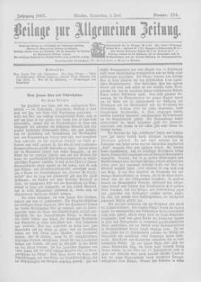 Allgemeine Zeitung Donnerstag 3. Juni 1897