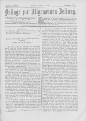 Allgemeine Zeitung Dienstag 8. Juni 1897