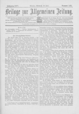 Allgemeine Zeitung Mittwoch 30. Juni 1897