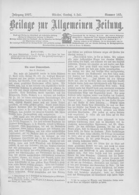 Allgemeine Zeitung Samstag 3. Juli 1897