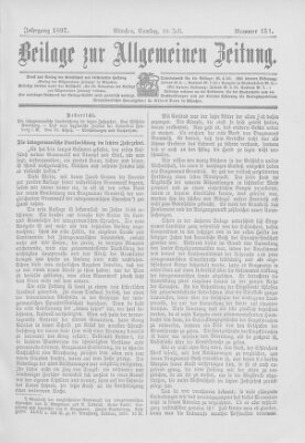 Allgemeine Zeitung Samstag 10. Juli 1897