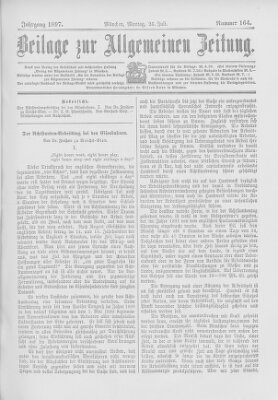 Allgemeine Zeitung Montag 26. Juli 1897