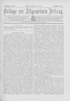 Allgemeine Zeitung Samstag 31. Juli 1897