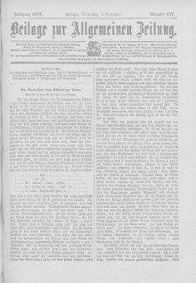 Allgemeine Zeitung Donnerstag 2. September 1897