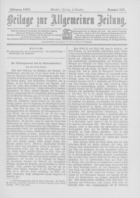 Allgemeine Zeitung Freitag 8. Oktober 1897