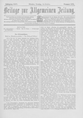 Allgemeine Zeitung Dienstag 12. Oktober 1897