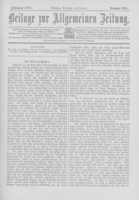 Allgemeine Zeitung Dienstag 19. Oktober 1897