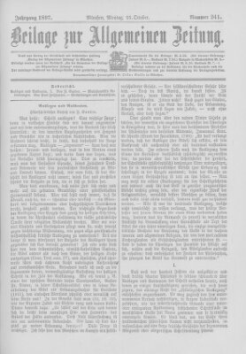 Allgemeine Zeitung Montag 25. Oktober 1897