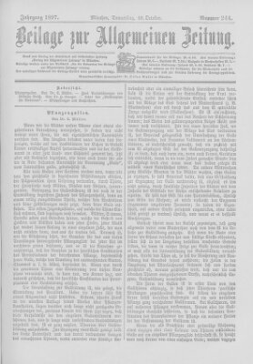 Allgemeine Zeitung Donnerstag 28. Oktober 1897