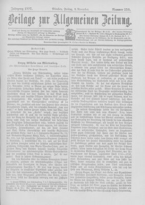 Allgemeine Zeitung Freitag 5. November 1897