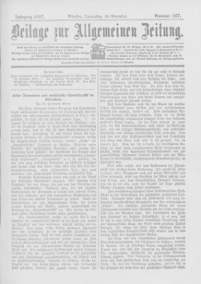 Allgemeine Zeitung Donnerstag 25. November 1897