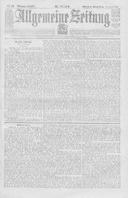 Allgemeine Zeitung Donnerstag 10. Februar 1898