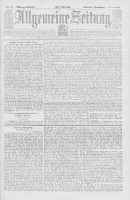 Allgemeine Zeitung Donnerstag 17. Februar 1898