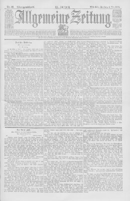 Allgemeine Zeitung Freitag 4. März 1898