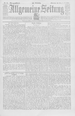 Allgemeine Zeitung Samstag 12. März 1898